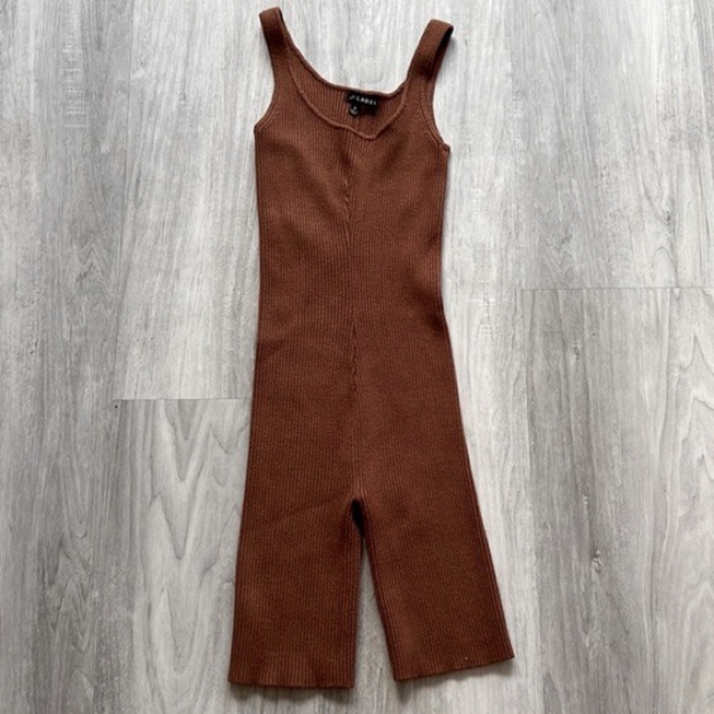 Jluxlabel Brown Shorts Romper NWT